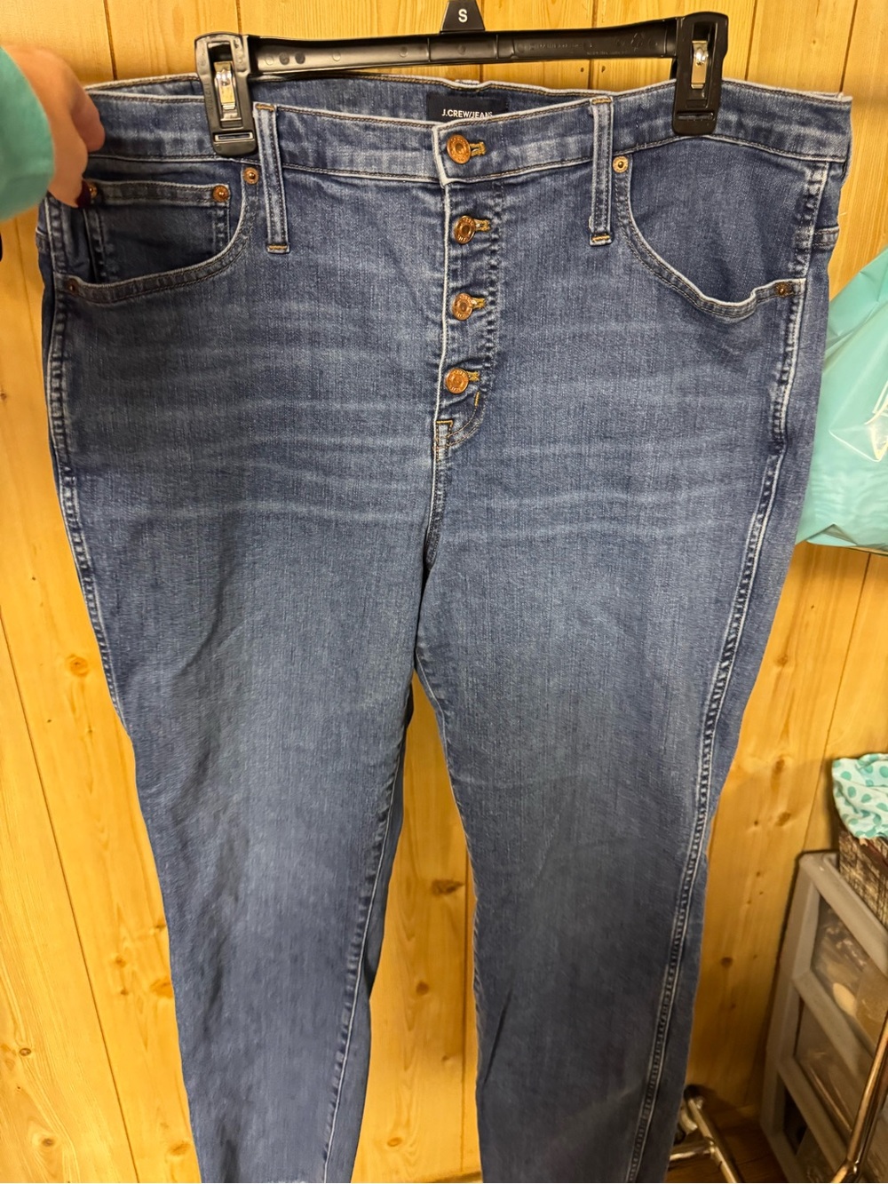 J. Crew Medium Blue High-Rise Button-Fly Women’s Jeans